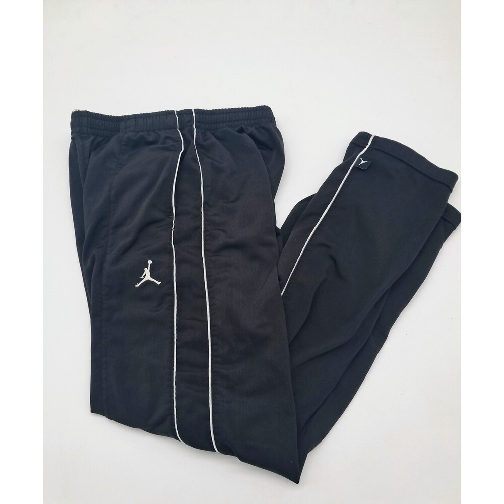 Jordan Nike Track Pants Youth Large Black Elastic Waist